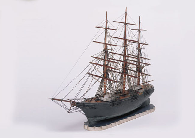 Wonderful 19th century Model of the Ship 'Three Sisters' 
